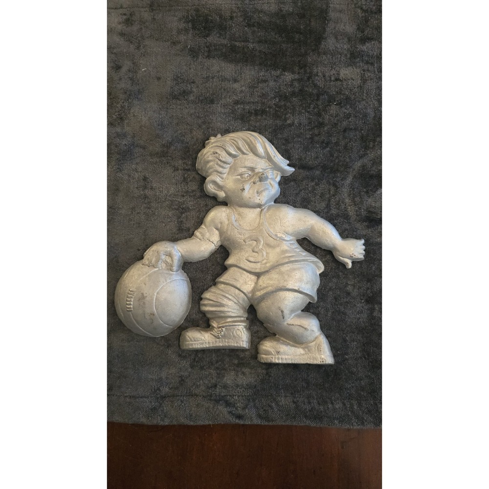VTG 1971 HOMCO INC. 3-Dimensional Basketbal Players Wall Plaques Made in USA